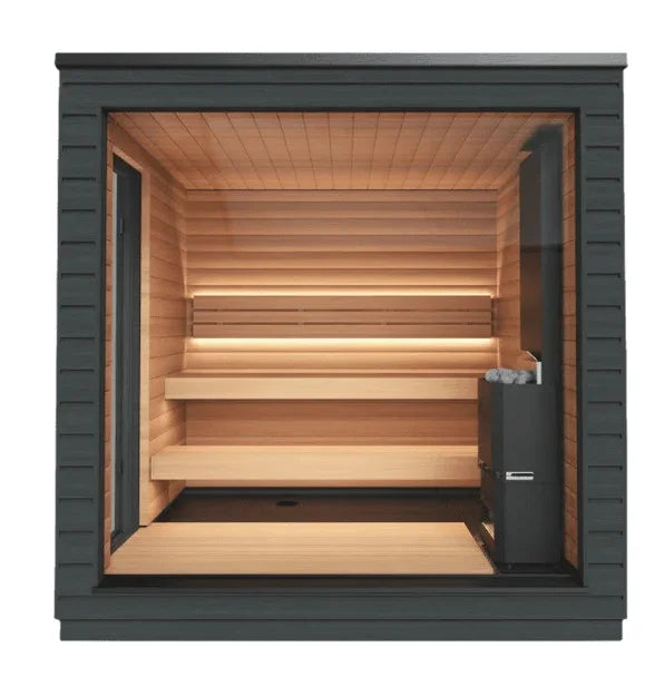 Aurora Nordic 6 Person Outdoor Sauna - Urban Ashram