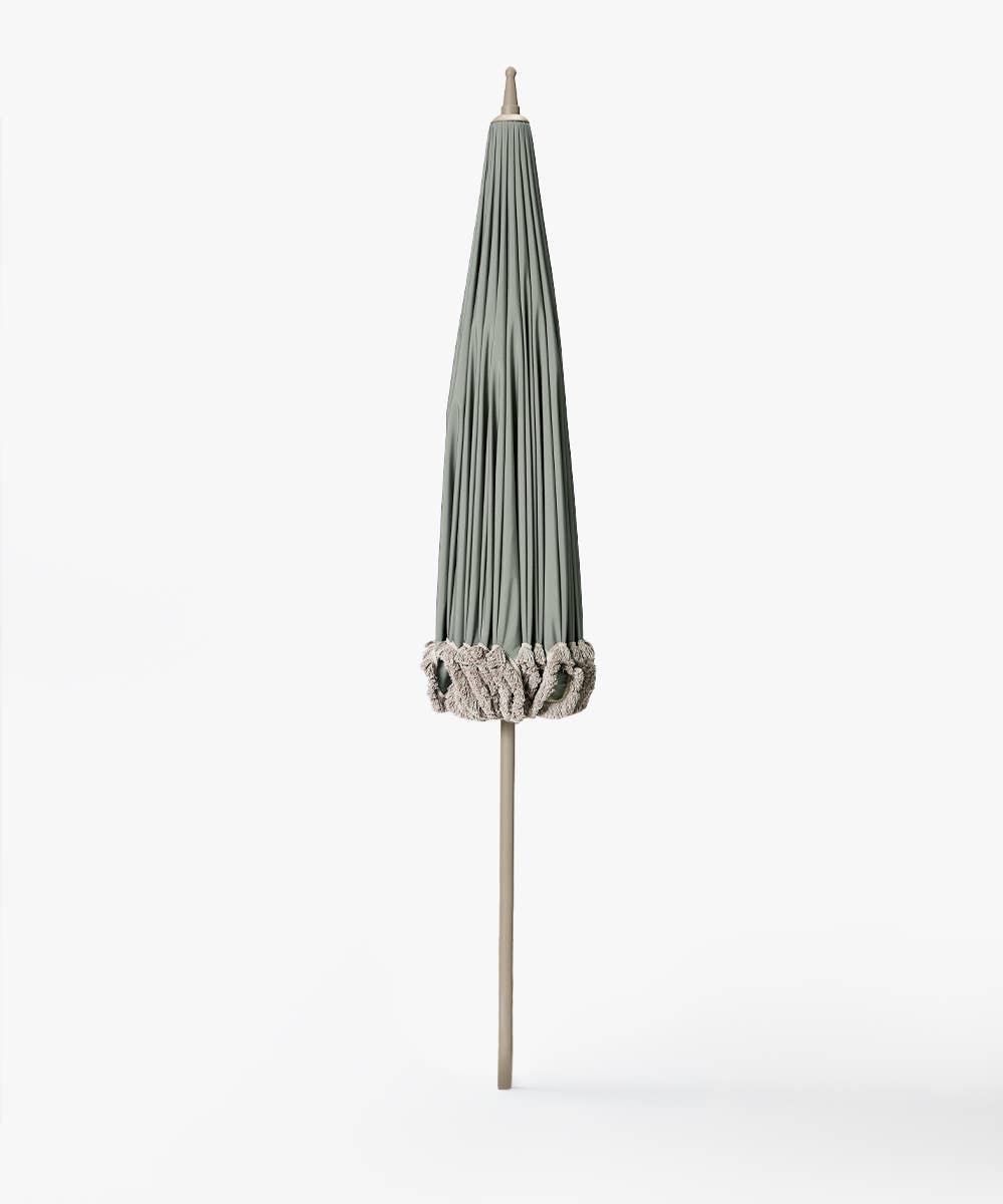 Verdant Fringe Garden Umbrella — Luxe Shade with Vintage Charm - Urban Ashram