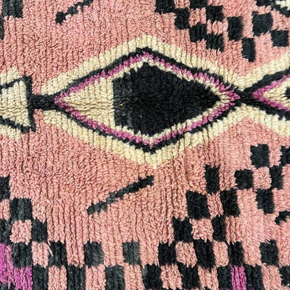 Handmade Moroccan Beni Ourain Wool Rug - Authentic Berber Carpet - Urban Ashram