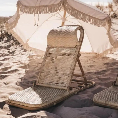 Portable Rattan Wicker Beach Chair - Urban Ashram