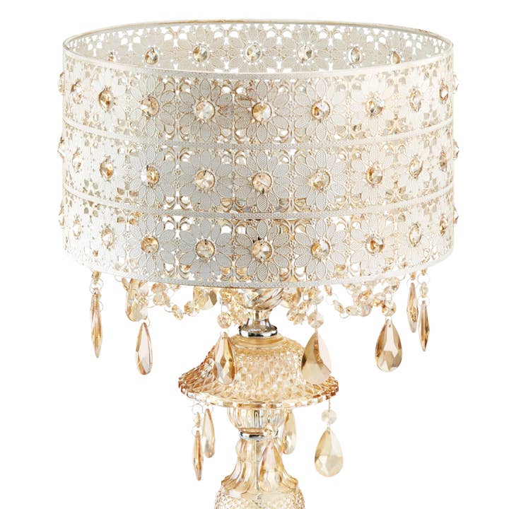 Wholesale 24"H Champagne Jeweled Table Lamp - Urban Ashram