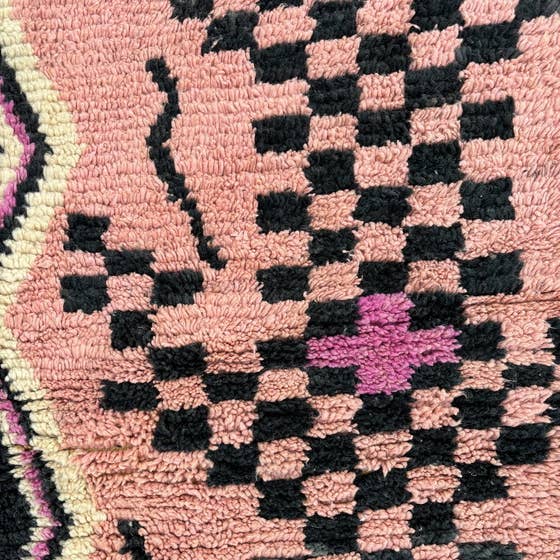 Handmade Moroccan Beni Ourain Wool Rug - Authentic Berber Carpet - Urban Ashram