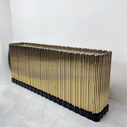 Symphony Contemporary Gold Plated Sideboard Cabinet Modern Luxury