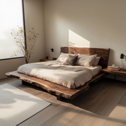 Wabi-sabi Reclaimed Wood Bed - Urban Ashram