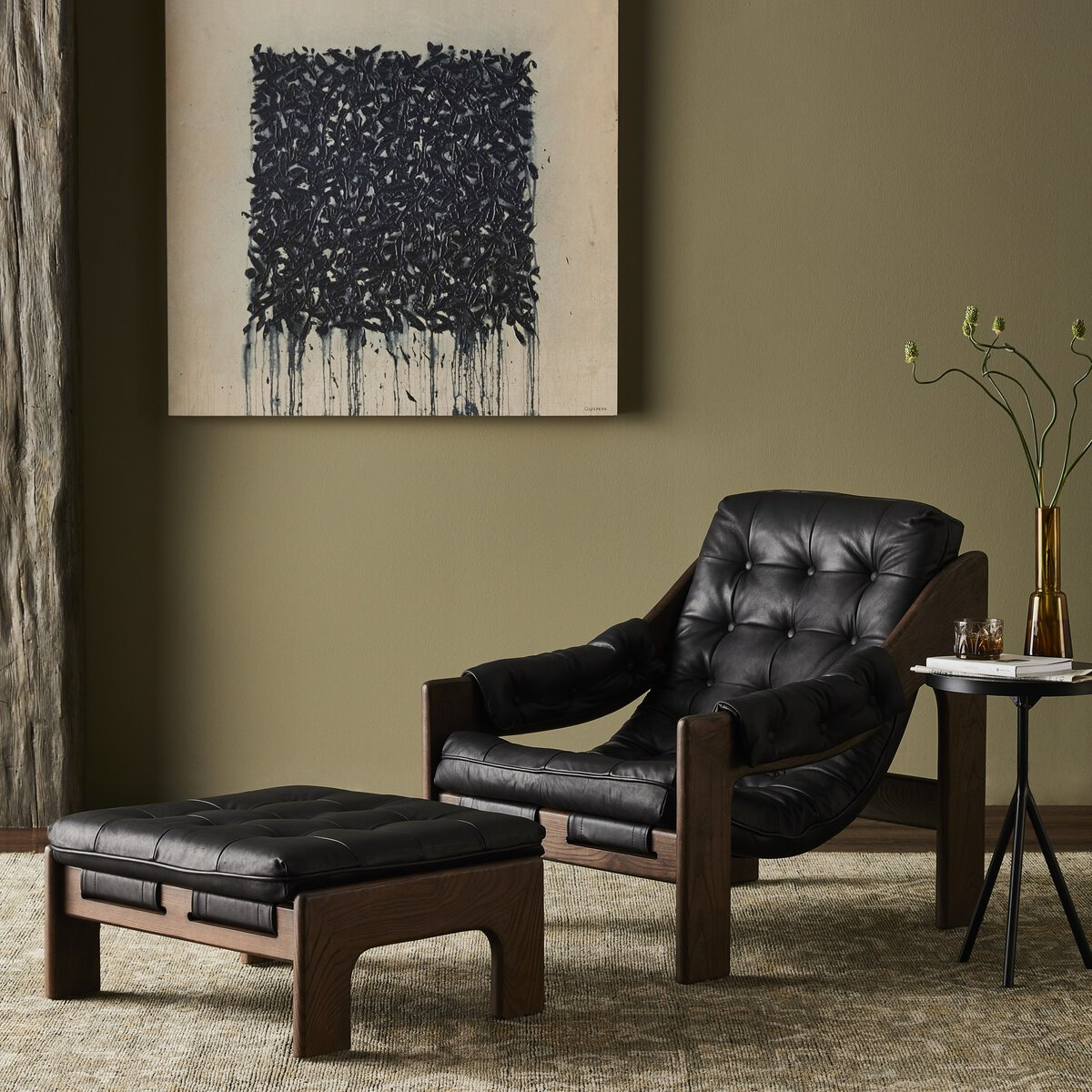 Halston Chair With Ottoman - Urban Ashram