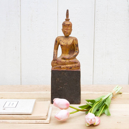 Antique Royal Gilded Buddha - Urban Ashram