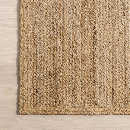 Alder Jute Area Rug | Hand Braided Natural Fiber Rug - Urban Ashram