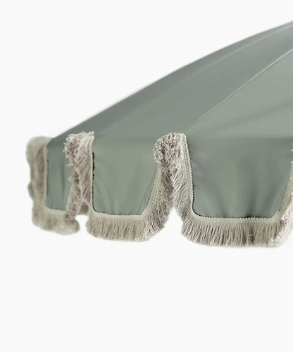 Verdant Fringe Garden Umbrella — Luxe Shade with Vintage Charm - Urban Ashram