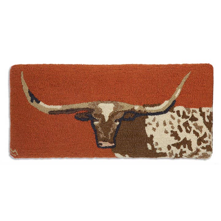 Wholesale Longhorn Hooked Wool Top Hickory Bench - Urban Ashram