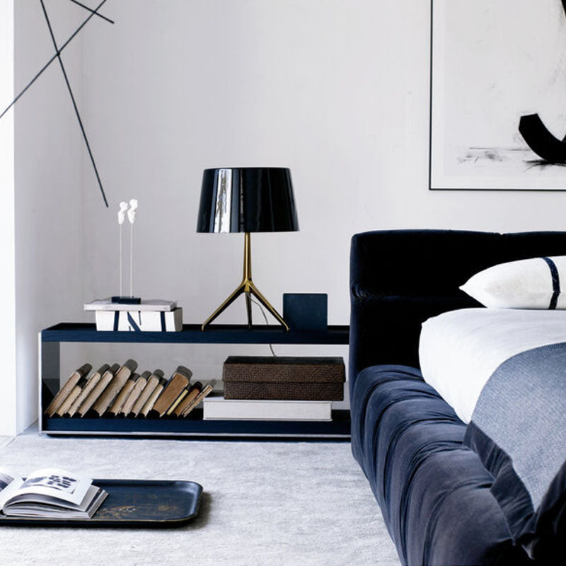 Modern Tufty Zen Bed - Upholstered Velvet - Urban Ashram