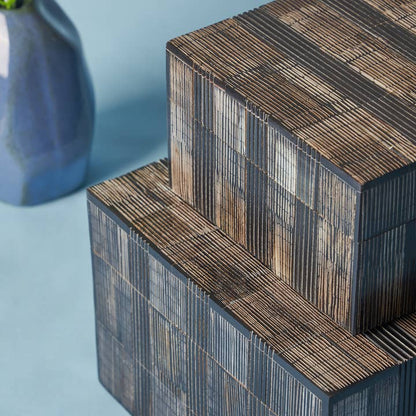 Madison Decorative Boxes - Set of 2 (Animal Horn & MDF) - Urban Ashram