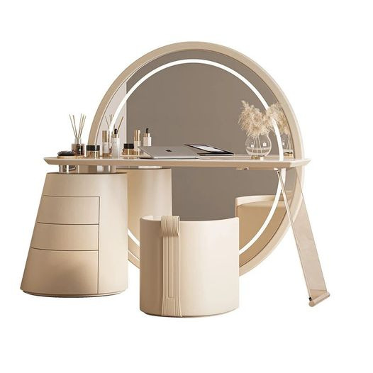 Modern Makeup Table with Lighted Mirror - Urban Ashram