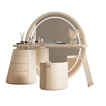 Modern Makeup Table with Lighted Mirror - Urban Ashram
