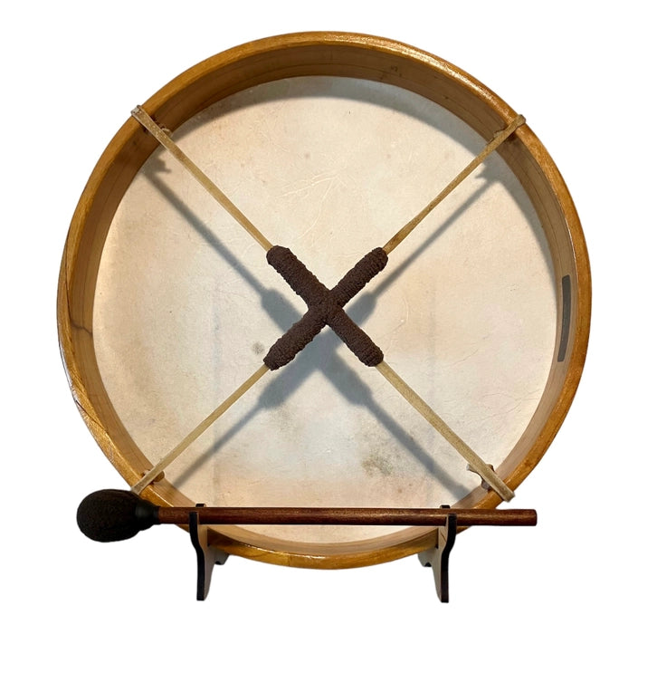 Gaia Ritual Drum with Display Stand - Urban Ashram