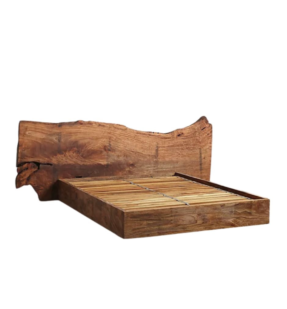 Wabi-sabi Solid Wooden Bed