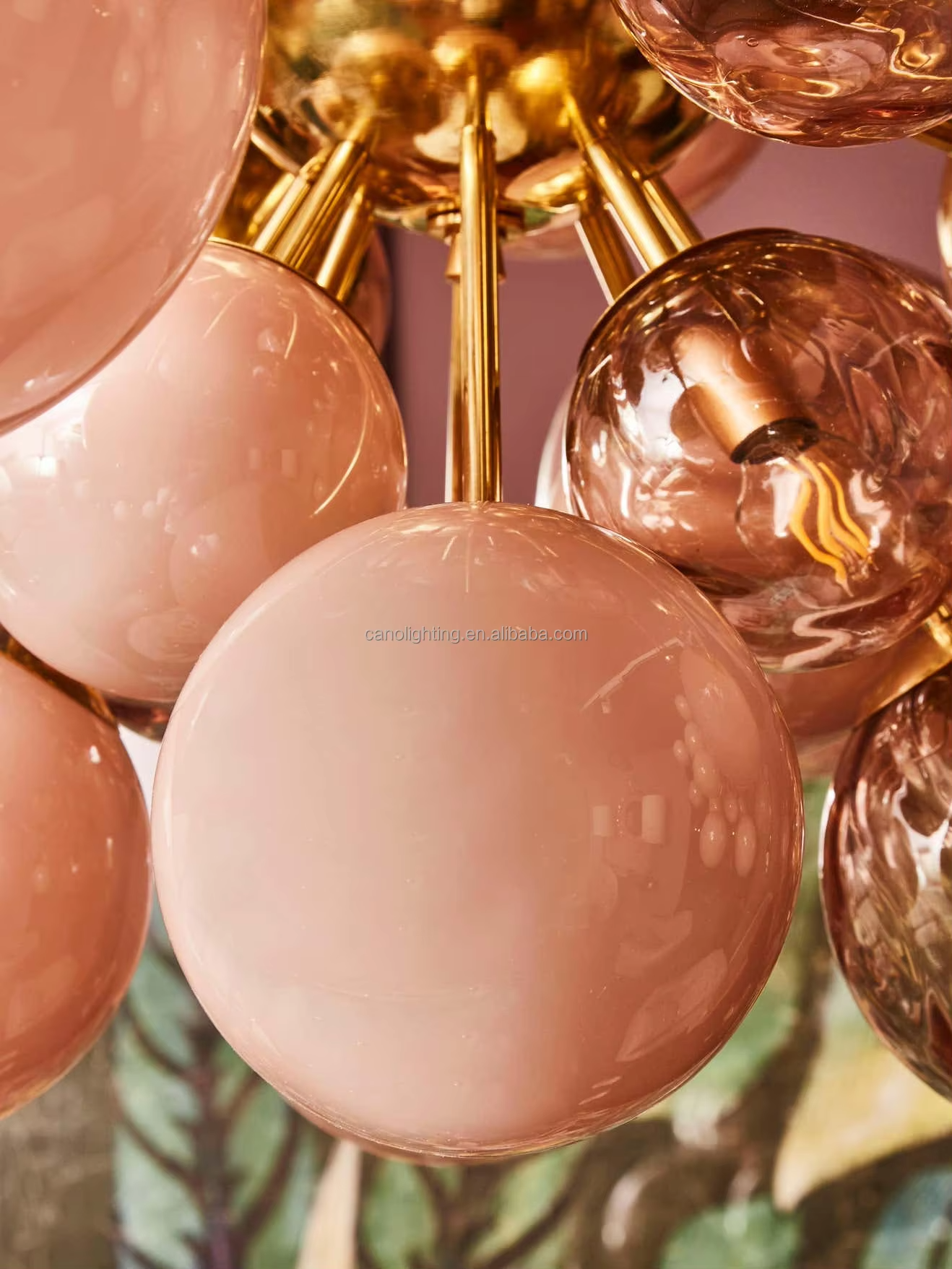 Luna Rosé Murano Chandelier - Urban Ashram