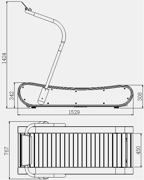 Lotus Momentum Arc – Luxury Wood Curve Treadmill in Ash for Designer Home Gyms - Urban Ashram