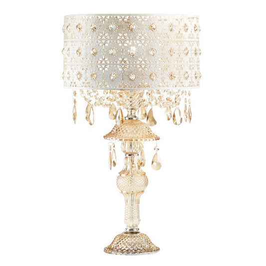 Wholesale 24"H Champagne Jeweled Table Lamp - Urban Ashram