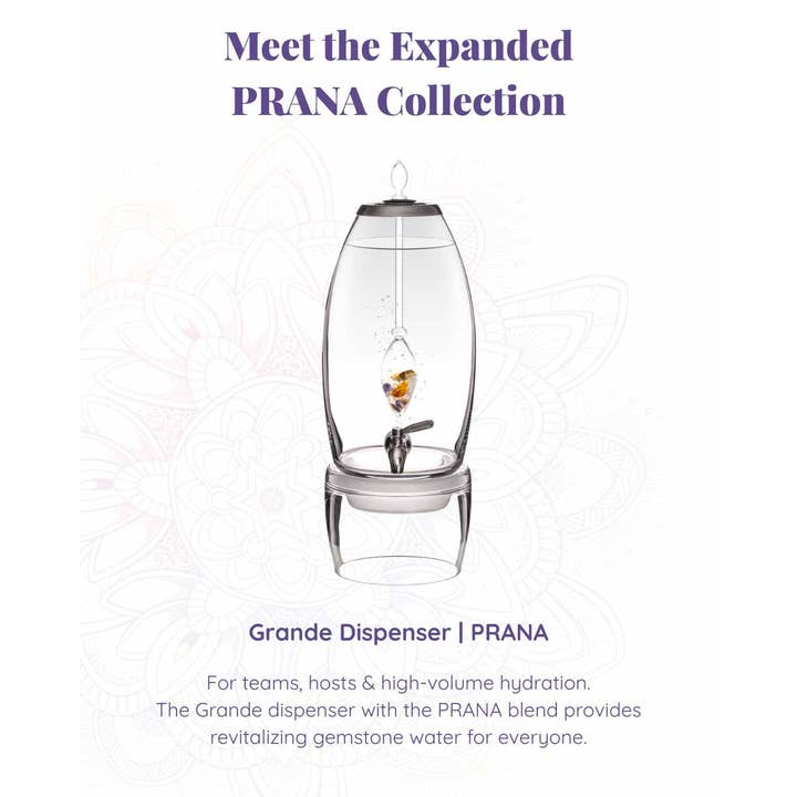 VitaJuwel GRANDE Crystal Water Fountain - PRANA Blend - Urban Ashram