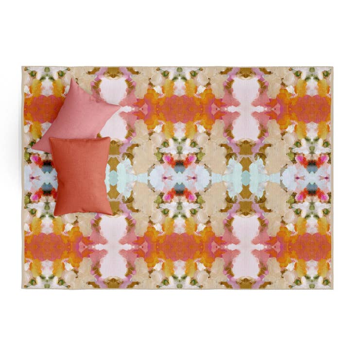 Amber Fresco Printed Floor Mat - Urban Ashram