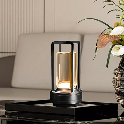 Elegant Crystal Table Lamp - Wireless & Dimmable - Urban Ashram
