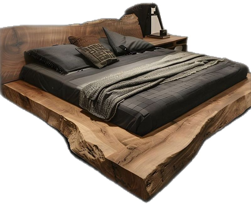 Wabi-sabi Reclaimed Wood Bed - Urban Ashram