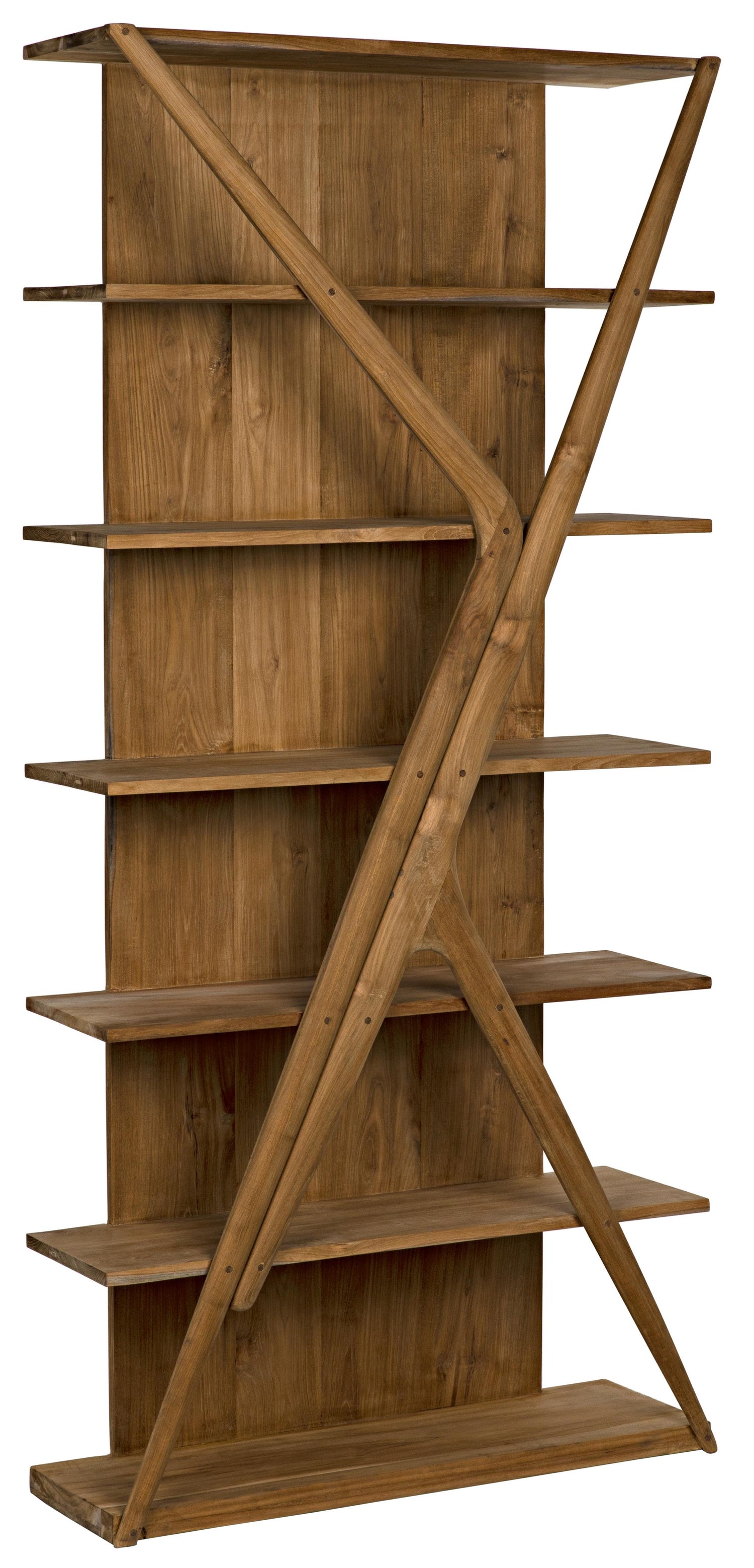 Noir Vetra Bookcase Teak
