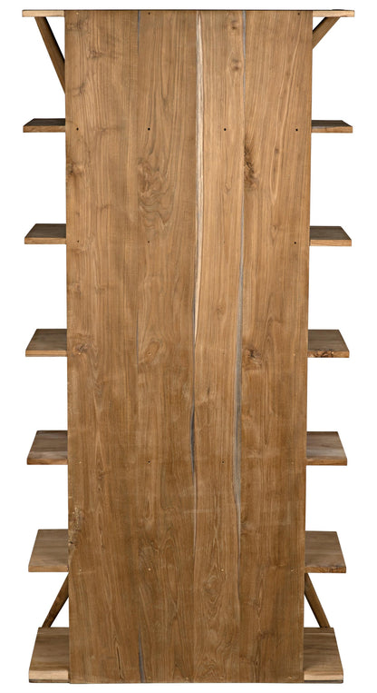 Noir Vetra Bookcase Teak