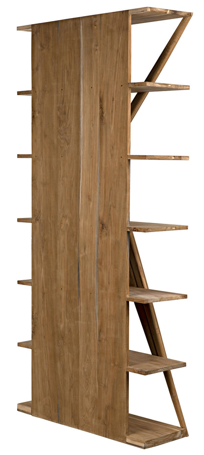 Noir Vetra Bookcase Teak
