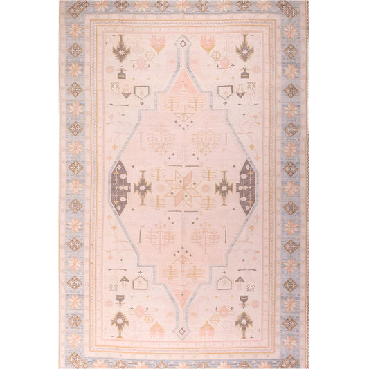 Handwoven Delmar Rug - 5'x8' (Multicolored Cotton) - Urban Ashram