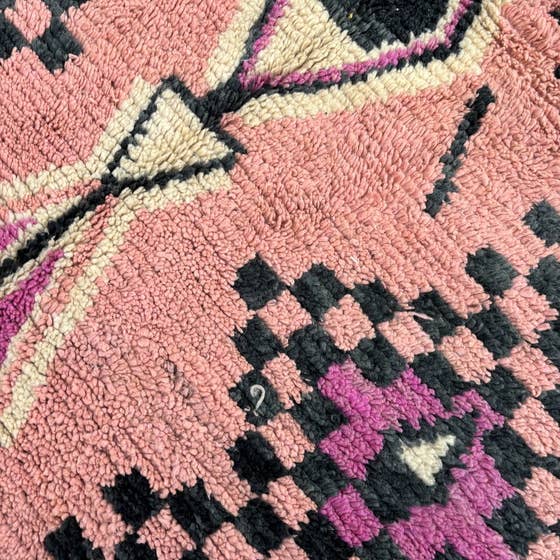 Handmade Moroccan Beni Ourain Wool Rug - Authentic Berber Carpet - Urban Ashram