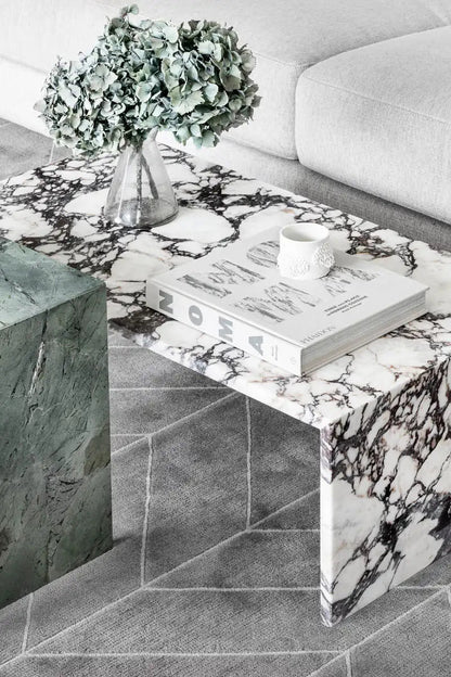 Luxury Home Decor Calacatta Viola Marble Coffee Table - Urban Ashram