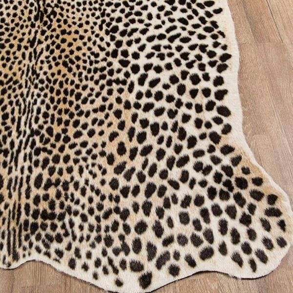 Acadia Cheetah Multi Faux Hide Area Rug - Safari Style Decor - Urban Ashram