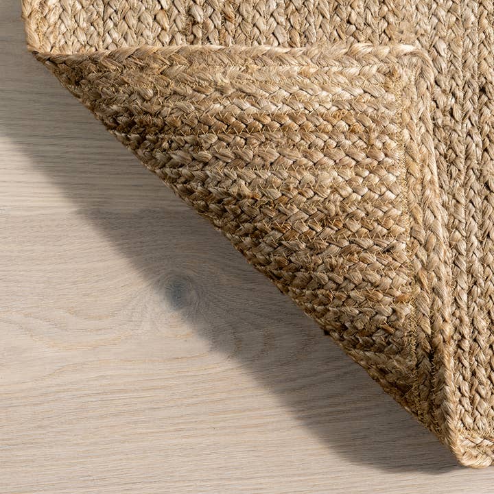 Alder Jute Area Rug | Hand Braided Natural Fiber Rug - Urban Ashram