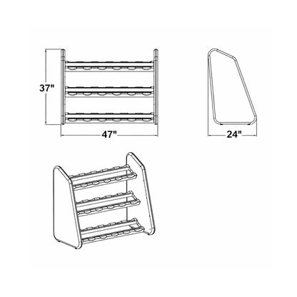 RĪTUAL Complete Wooden Dumbbell Set with Sculptural Storage Rack (Copy) Urban Ashram