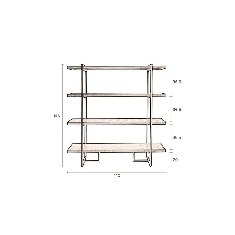 Acacia Dutchcliff Bookshelf - Urban Ashram Home