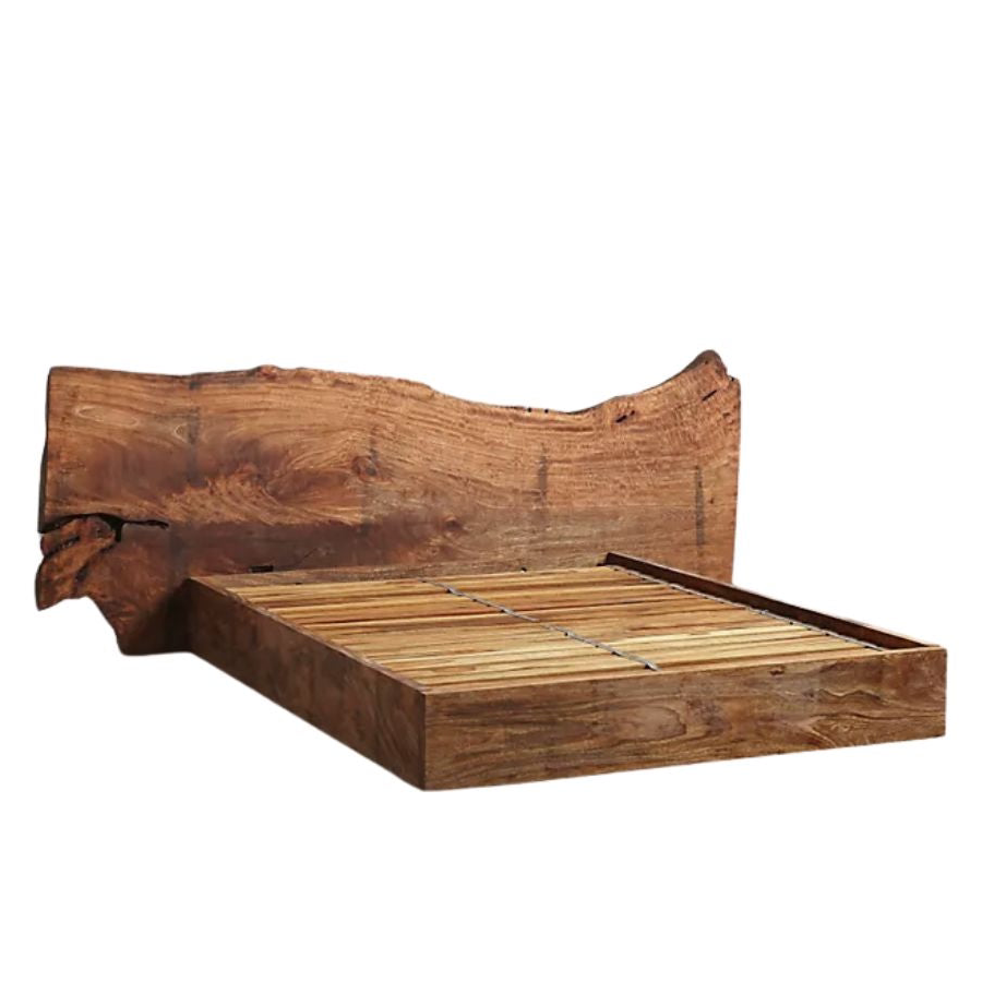 Wabi-sabi Solid Wooden Bed