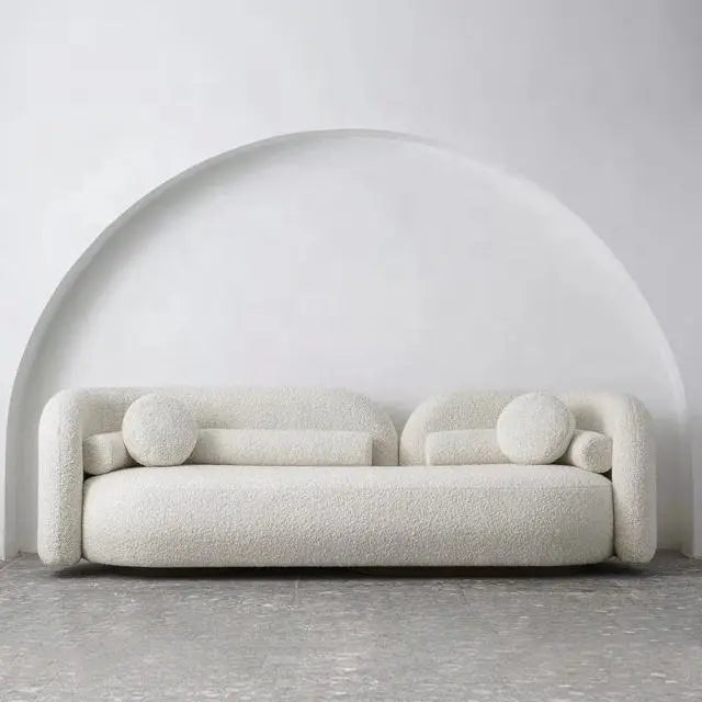 Nordic White 3 Seater Sofa - Urban Ashram