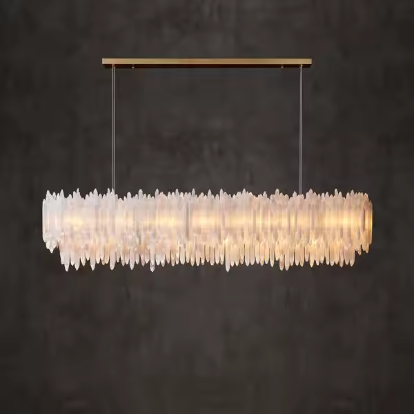 Selenite Halo Crystal Chandelier - Urban Ashram