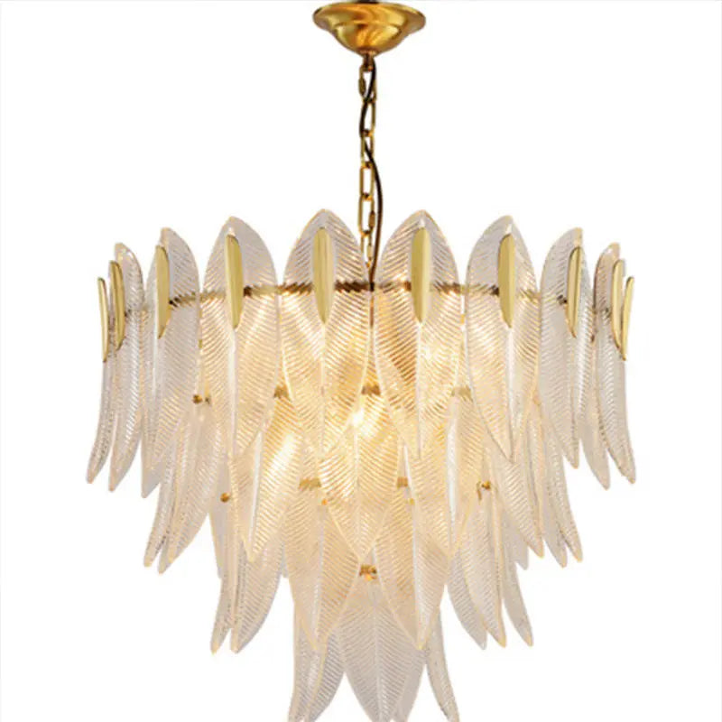 Normandie Art Deco Glass Chandelier - Urban Ashram