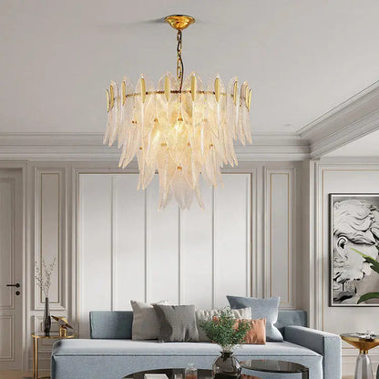 Normandie Art Deco Glass Chandelier - Urban Ashram