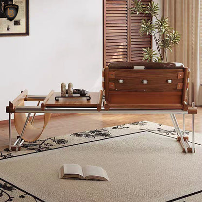 Ronan Cowhide Lounge Chair in Polished Steel - Urban Ashram