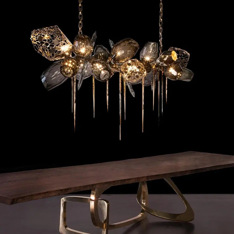 Modern K9 Crystal Glass Chandelier - Urban Ashram