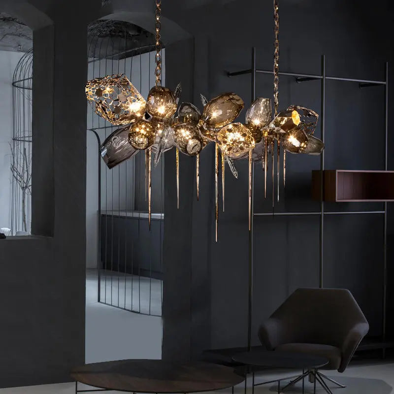 Modern K9 Crystal Glass Chandelier - Urban Ashram