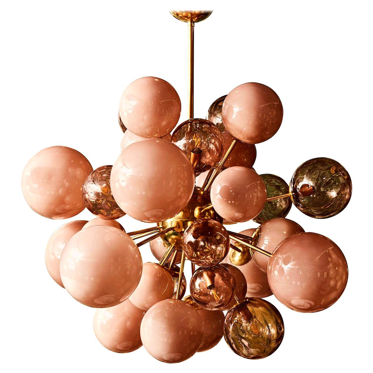 Luna Rosé Murano Chandelier - Urban Ashram