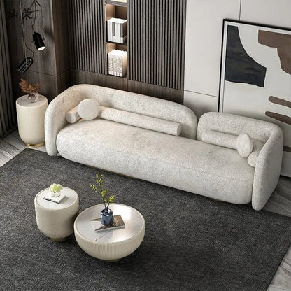 Nordic White 3 Seater Sofa - Urban Ashram