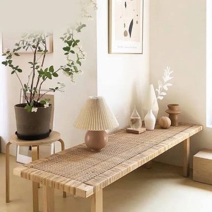 Indonesia Rattan Long Bench - Urban Ashram