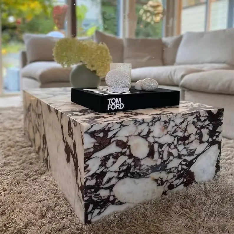 Calcutta Viola Marble Coffee Table - Urban Ashram Home