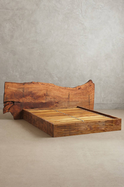 Wabi-sabi Solid Wooden Bed