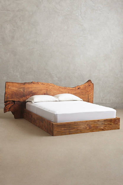 Wabi-sabi Solid Wooden Bed